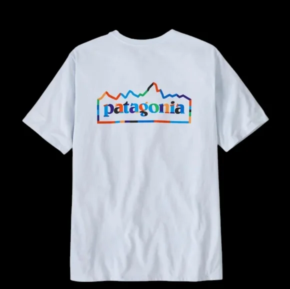Men's Patagonia White Short Sleeve Tee - Picture 5 of 7